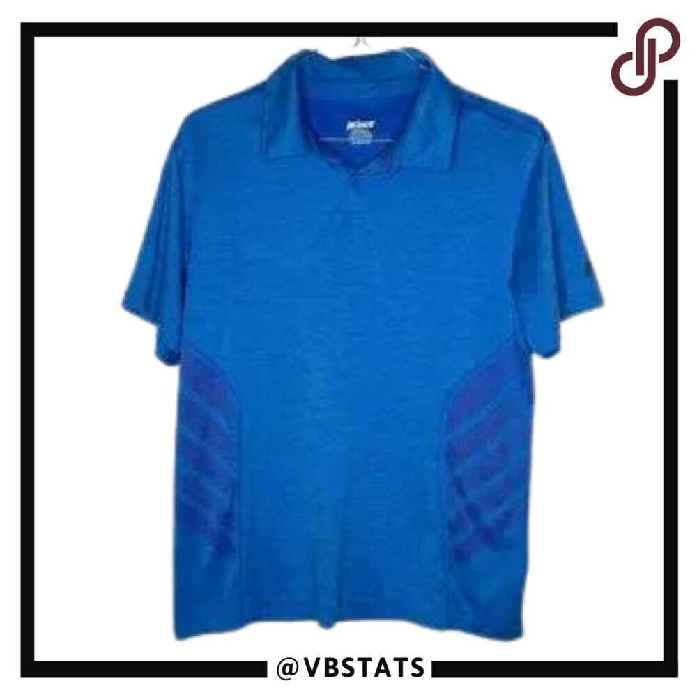 Prince Pacific Blue SS Performance‎ Tennis Polo with Graphic Design Size Large